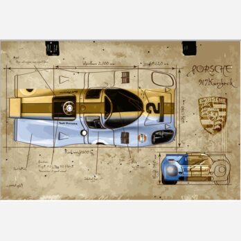 BLUE PORSCHE 917