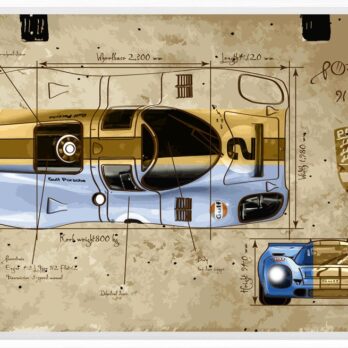 BLUE PORSCHE 917