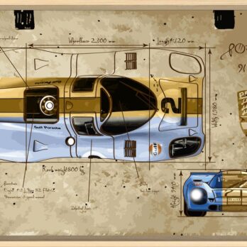 BLUE PORSCHE 917